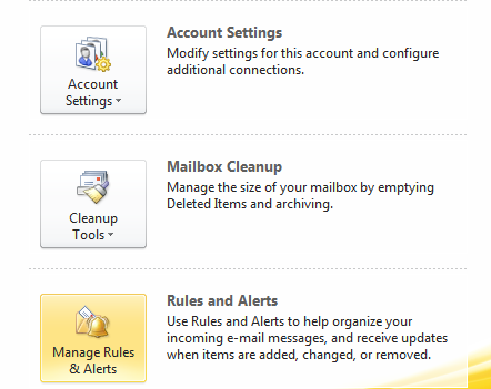 Create a Back Up Copy of Your Outlook 2010 Rules
